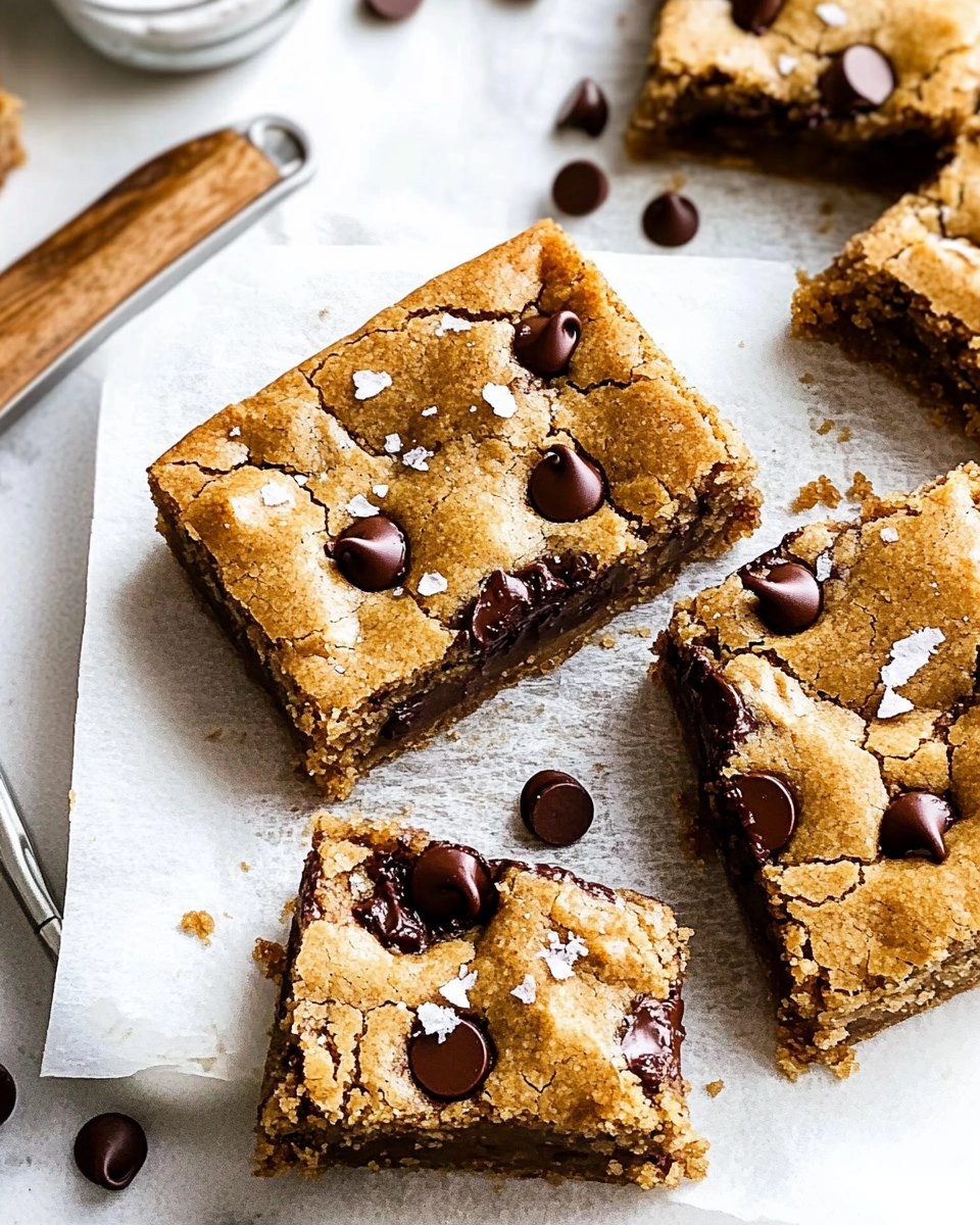 Salted Brown Butter Chocolate Chip Cookie Bars
