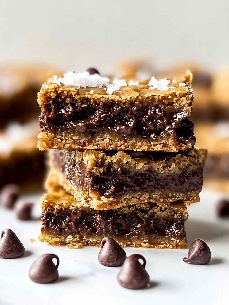 Salted Brown Butter Chocolate Chip Cookie Bars