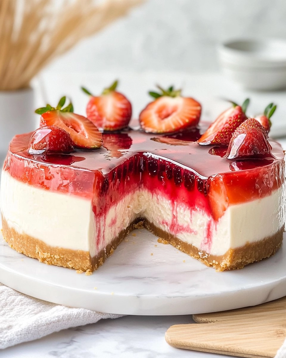 Strawberry Jelly Cheesecake 102 Strawberry Jelly Cheesecake