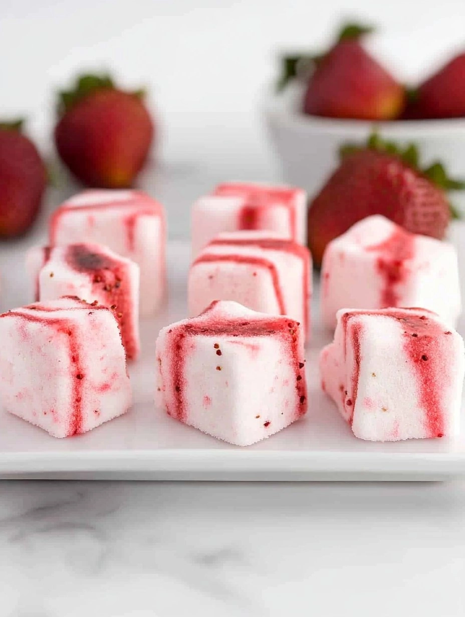 Strawberry Swirl Marshmallows