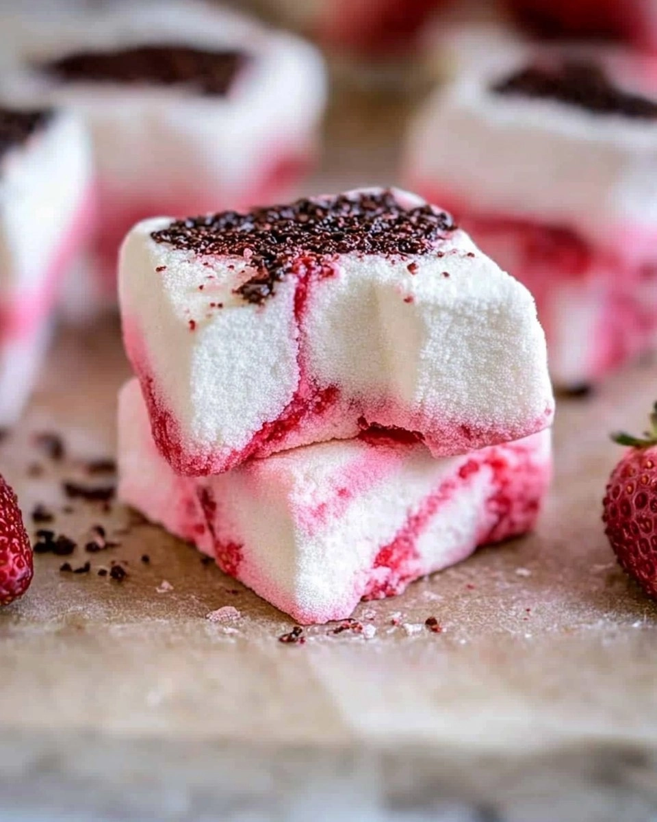 Strawberry Swirl Marshmallows