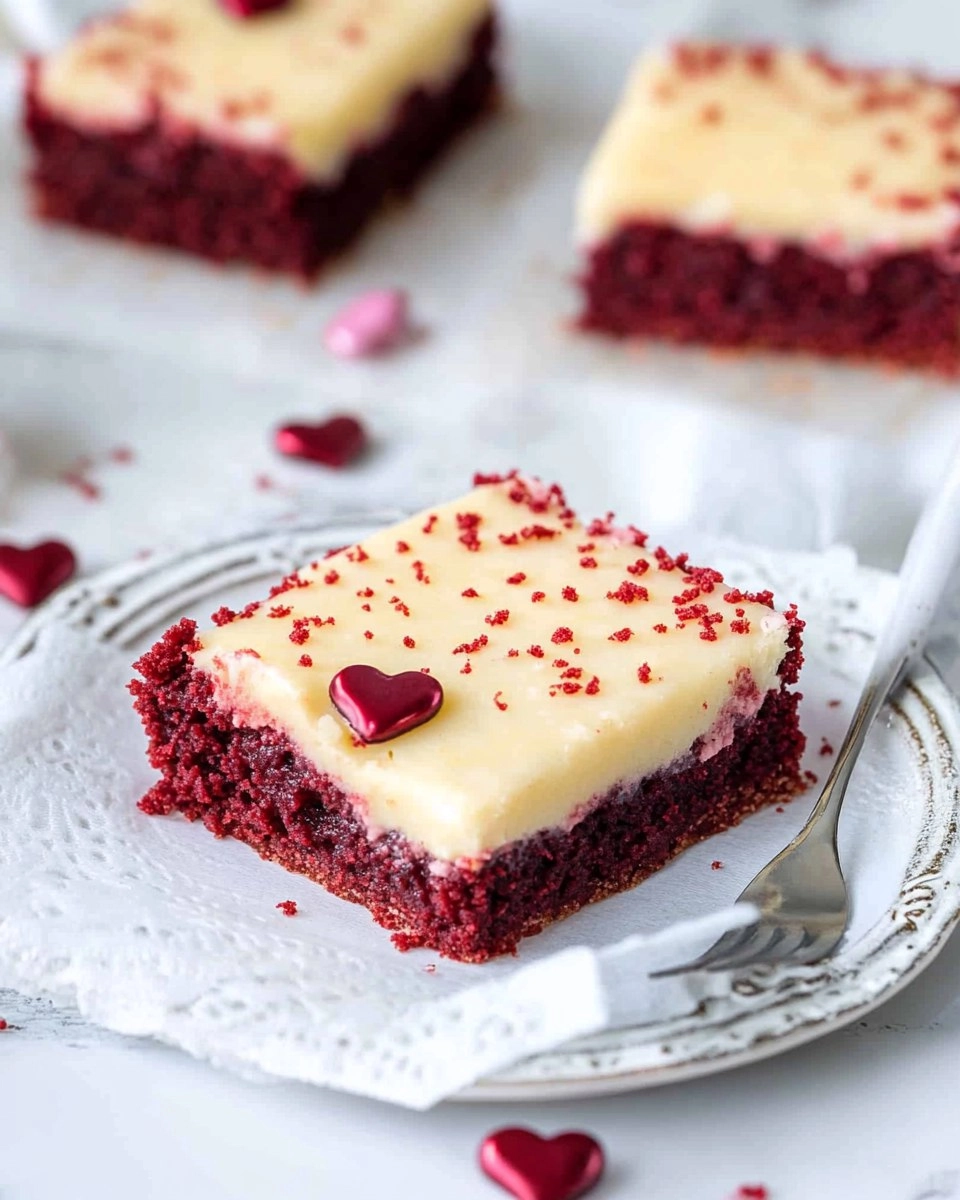 Valentine's Day Red Velvet Cookie Bars