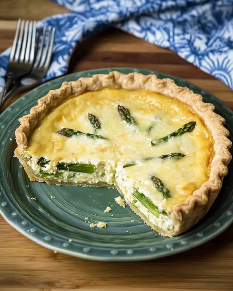 Asparagus and Gruyere Quiche | Easy Spring Breakfast