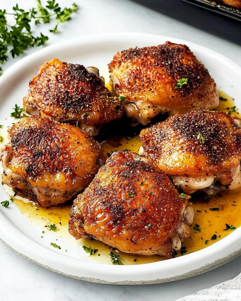 Baked-Chicken-Thighs-Juicy-Oven-Roasted-Chicken-Recipe