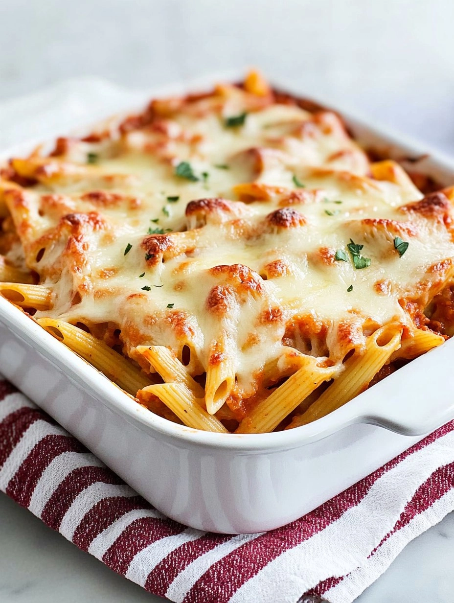 Baked Penne | Cheesy Oven-Baked Pasta Casserole