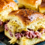 Baked-Reuben-Sliders-with-Thousand-Island-Glaze-Recipe