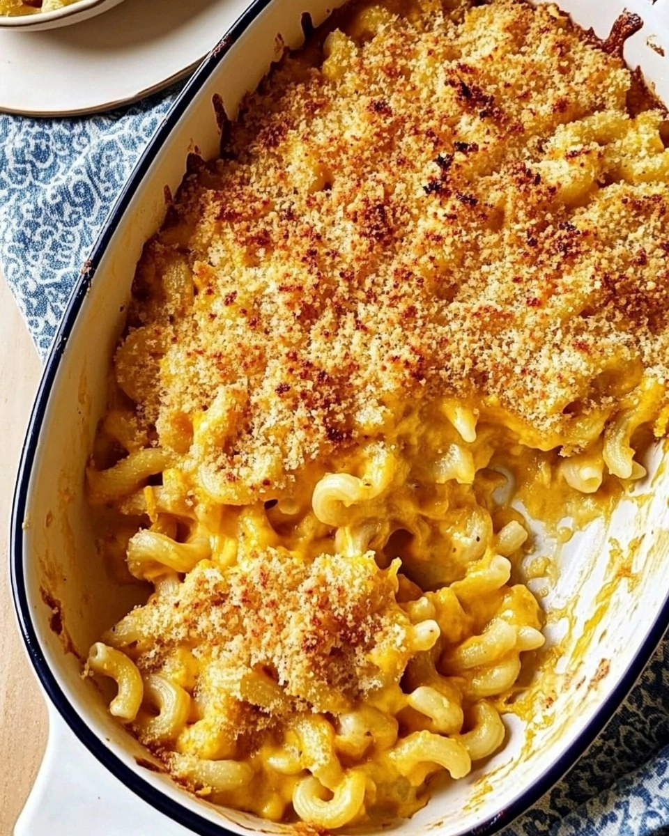 Cheesy Baked Butternut Squash Mac and Cheese