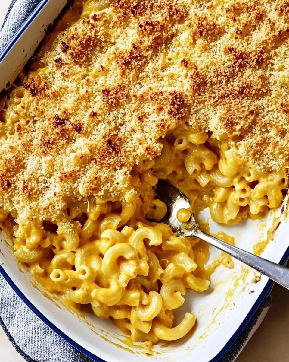 Cheesy Baked Butternut Squash Mac and Cheese