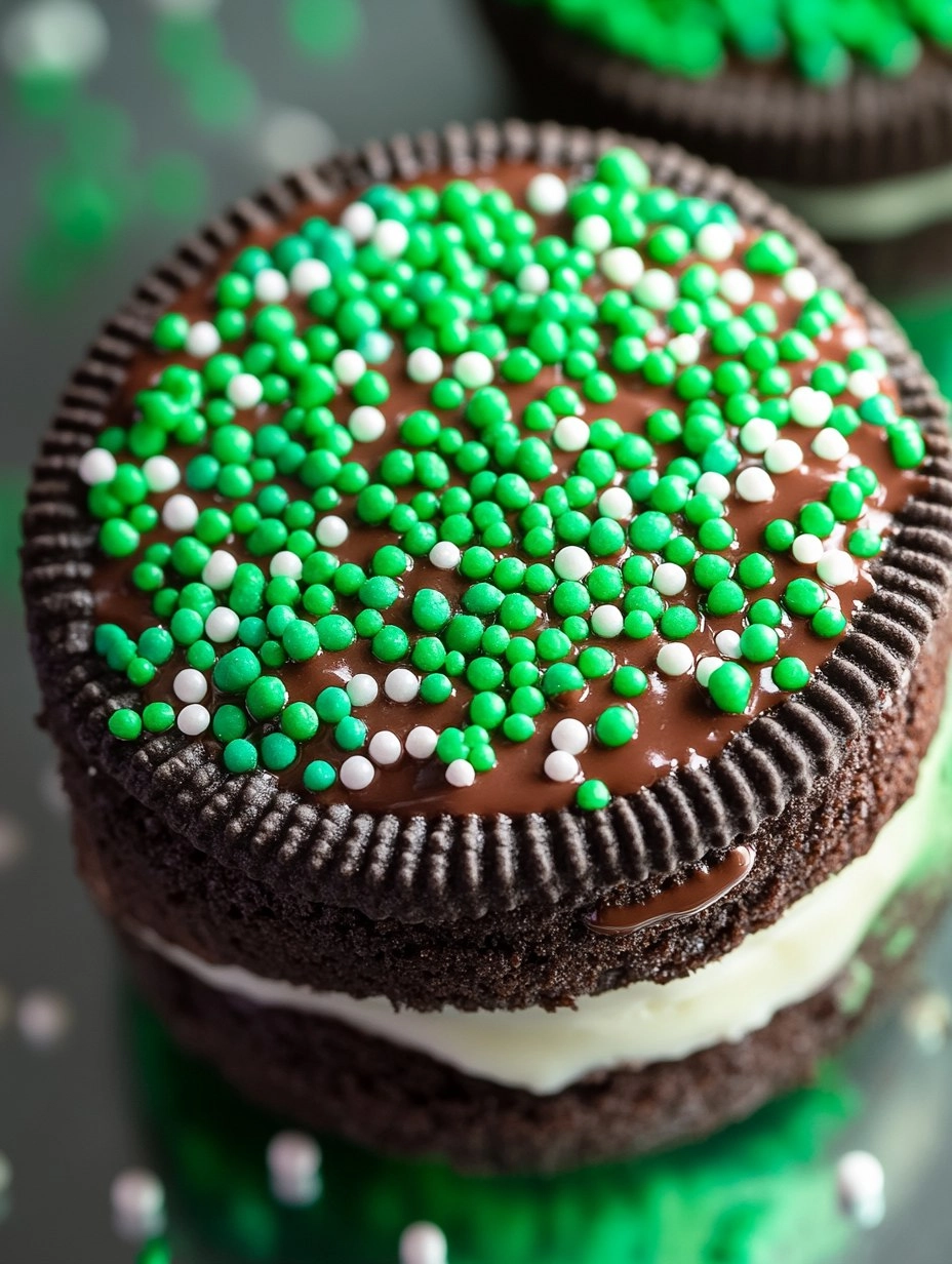 Chocolate Dipped Oreos with Sprinkles