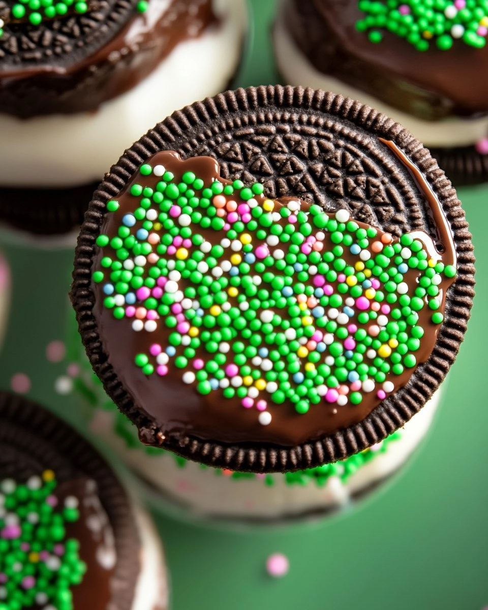 Chocolate Dipped Oreos with Sprinkles