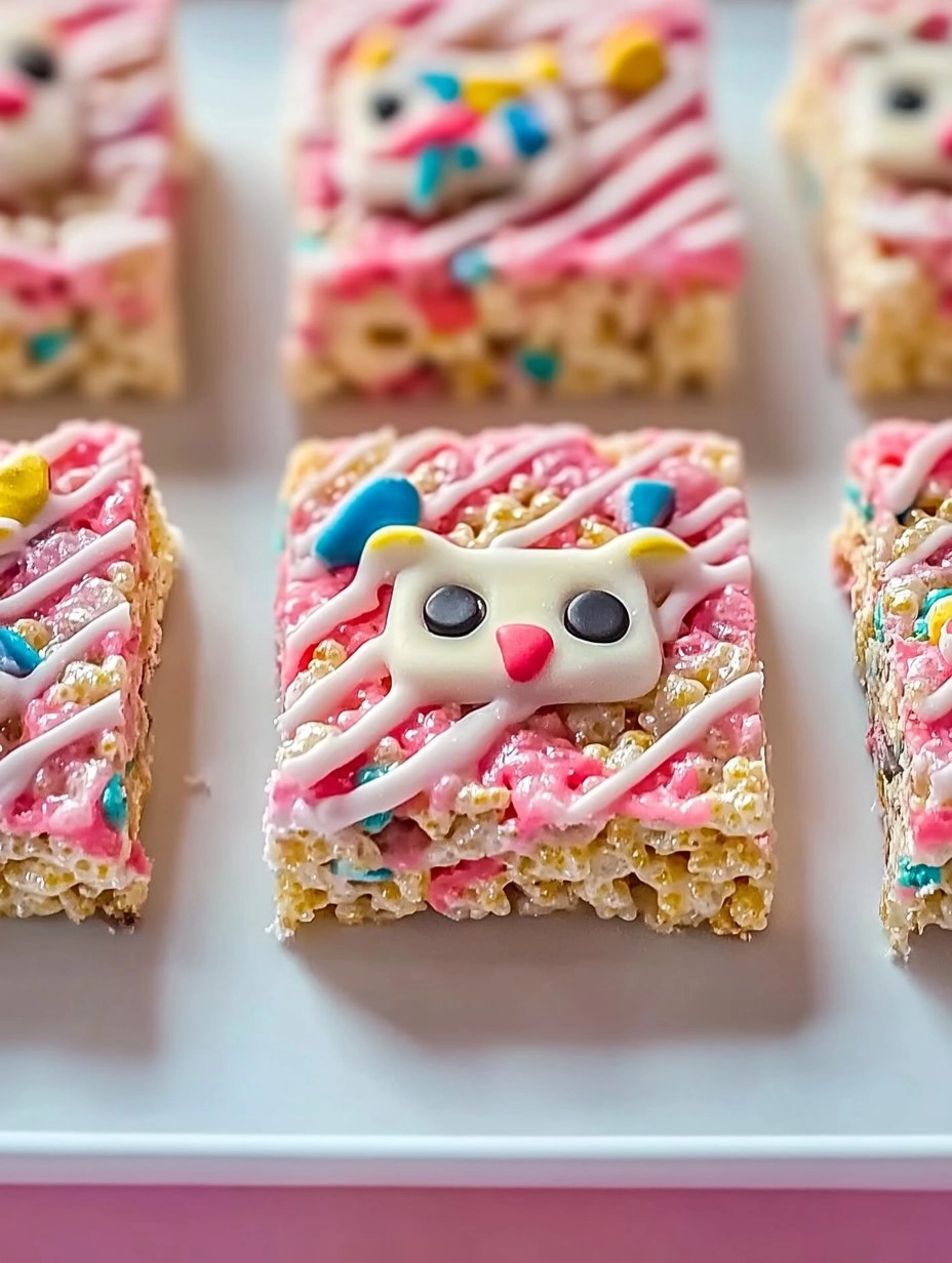 Circus Animal Cookie Rice Krispie Treats