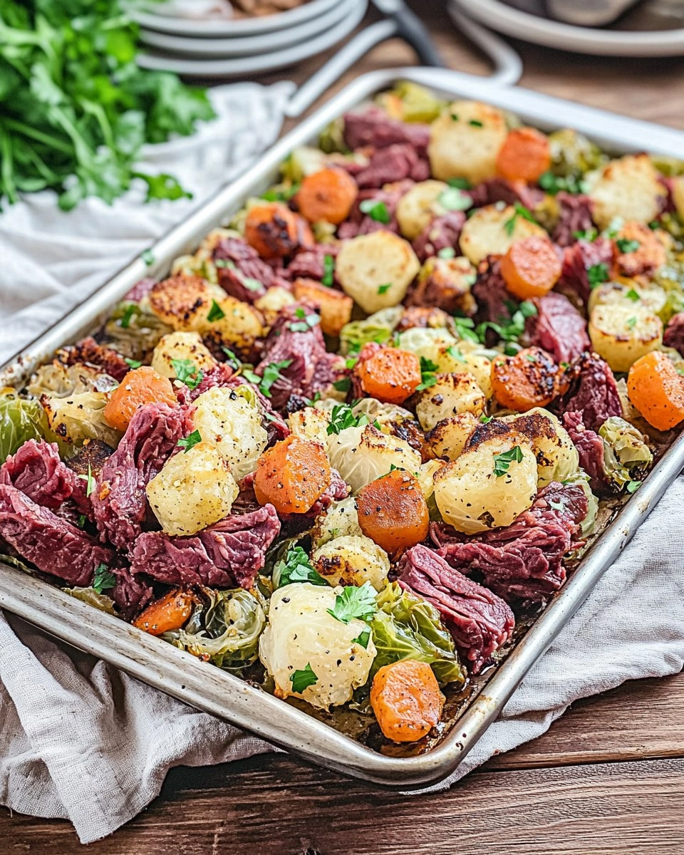 Corned Beef & Cabbage Sheet-Pan Dinner (No Boiling Pot Required)