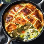 Cozy-Chicken-Pot-Pie-with-Leeks-Thyme-Skillet-Version-Recipe