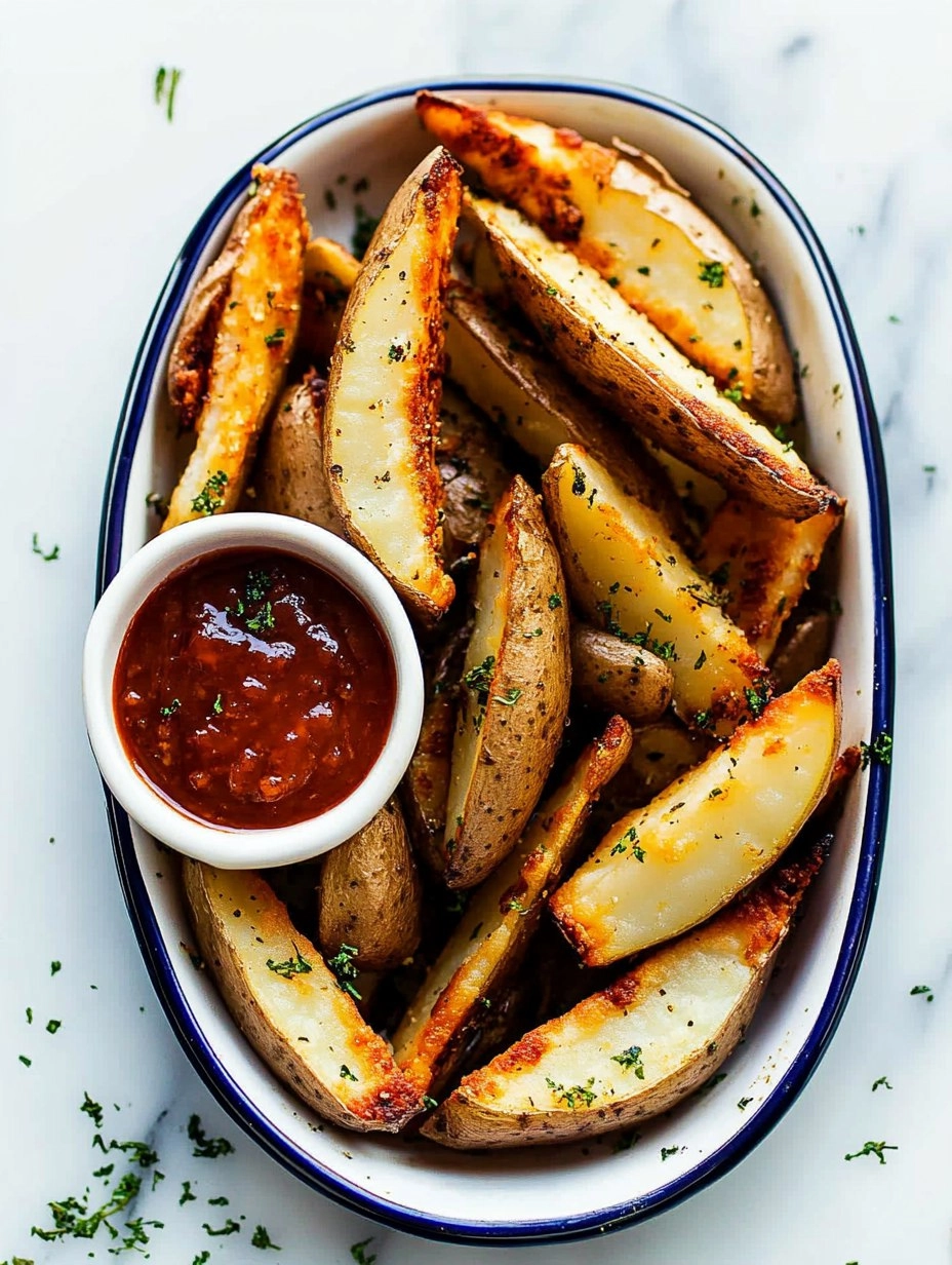 Crispy Oven-Baked Potato Wedges (Pub Style)