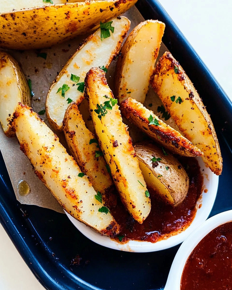 Crispy Oven-Baked Potato Wedges (Pub Style)