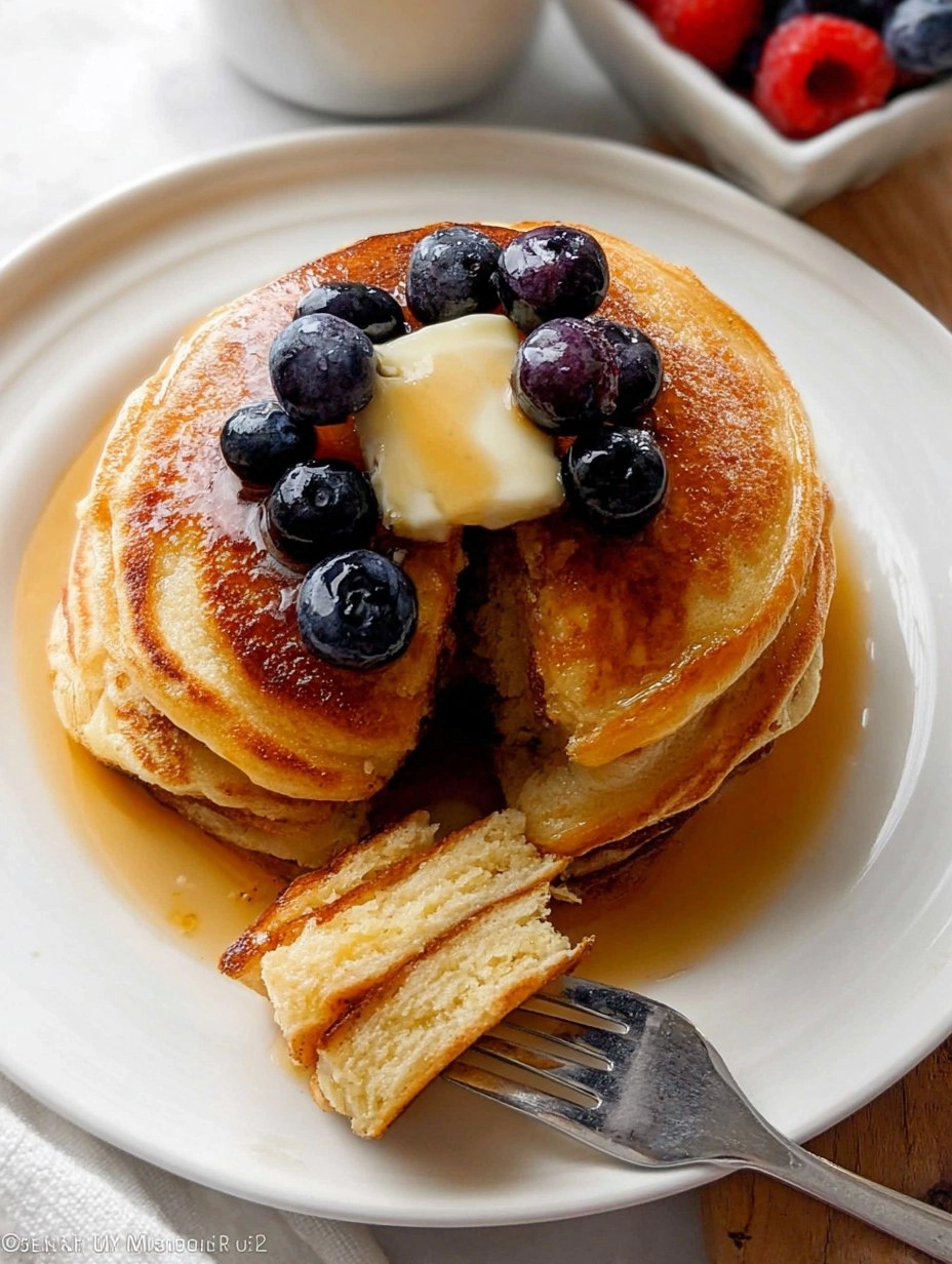 Fluffy Buttermilk Pancakes (Base Recipe for Any Topping)