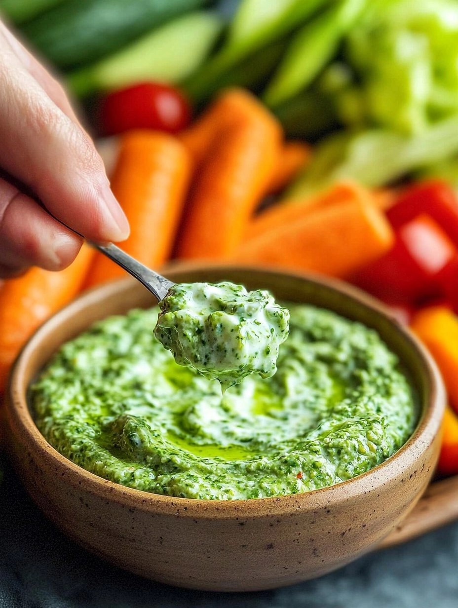Green Goddess Yogurt Dip with Veggie Platter