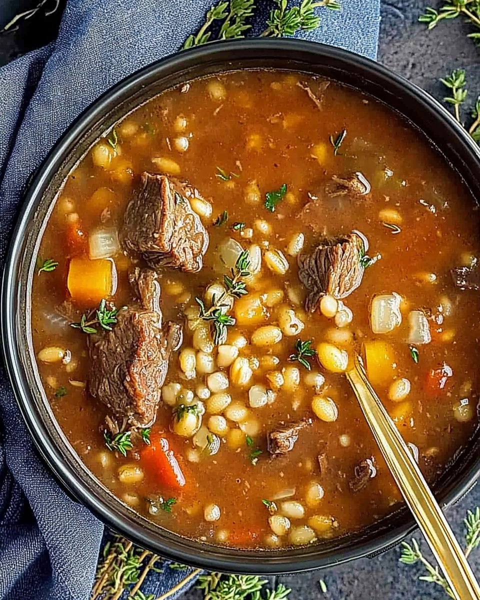 Instant Pot Beef & Barley Soup (Hearty and Freezer-Friendly)