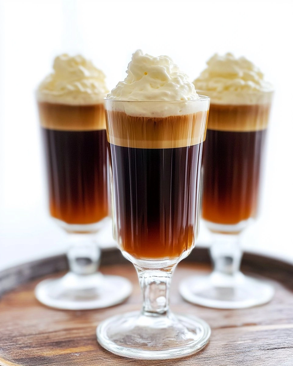Irish Coffee with Whipped Cream (Hot or Iced Version)