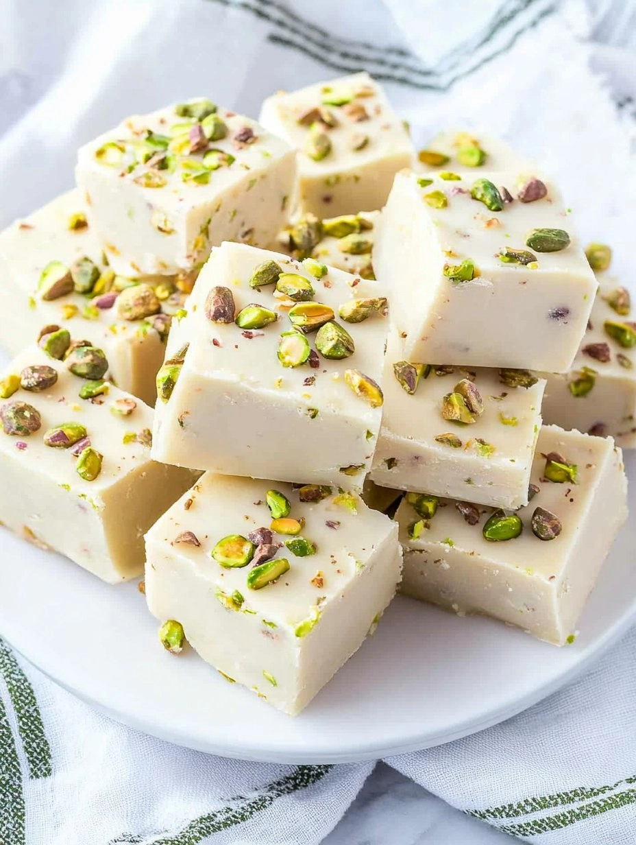 Leprechaun Pistachio Fudge (3-Ingredient No-Bake) 61 Leprechaun Pistachio Fudge (3-Ingredient No-Bake)
