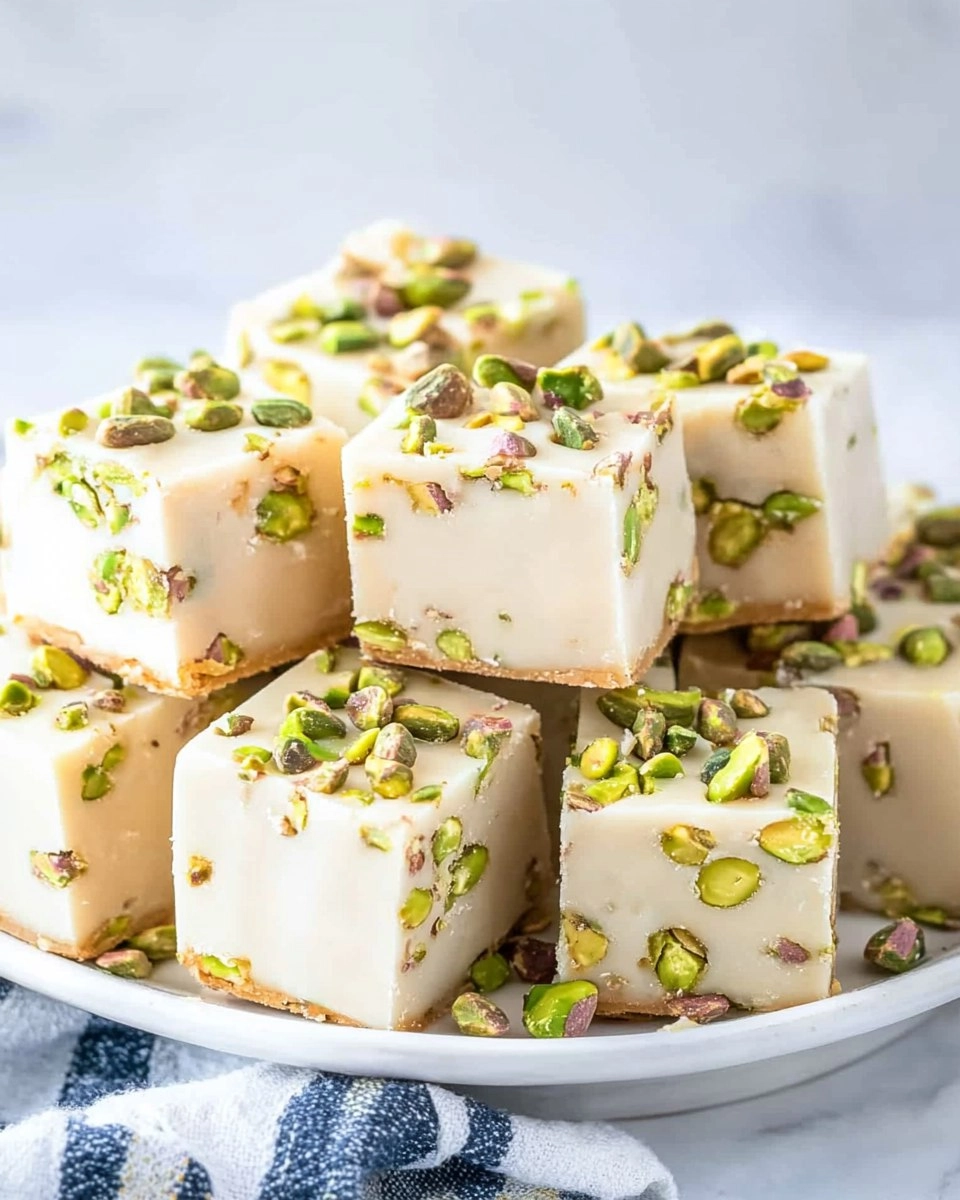 Leprechaun Pistachio Fudge (3-Ingredient No-Bake) 62 Leprechaun Pistachio Fudge (3-Ingredient No-Bake)