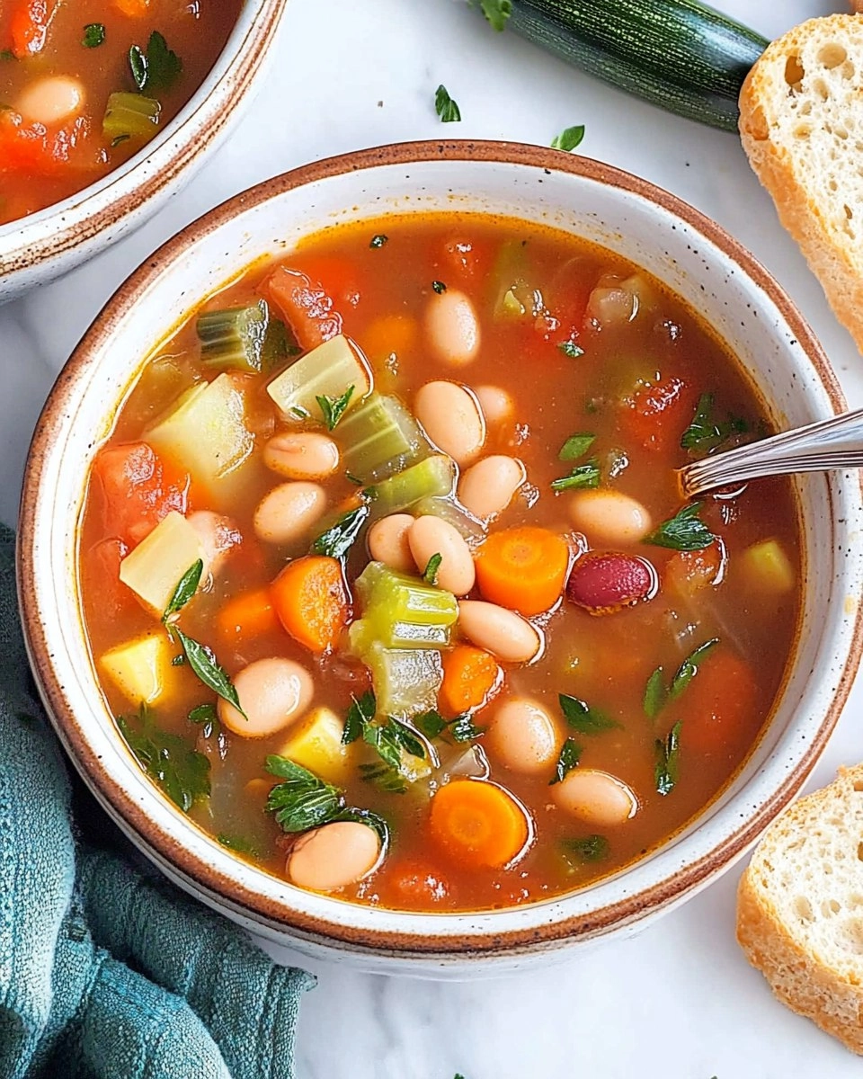 Minestrone Soup | Easy Vegetable and Bean Soup