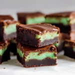 Mint-Chocolate-Brownies-Easy-St-Patricks-Day-Fudgy-Brownies-Recipe