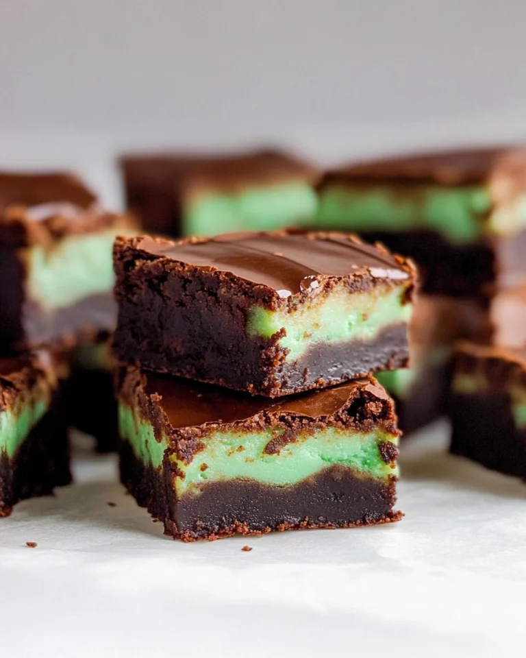 Mint-Chocolate-Brownies-Easy-St-Patricks-Day-Fudgy-Brownies-Recipe