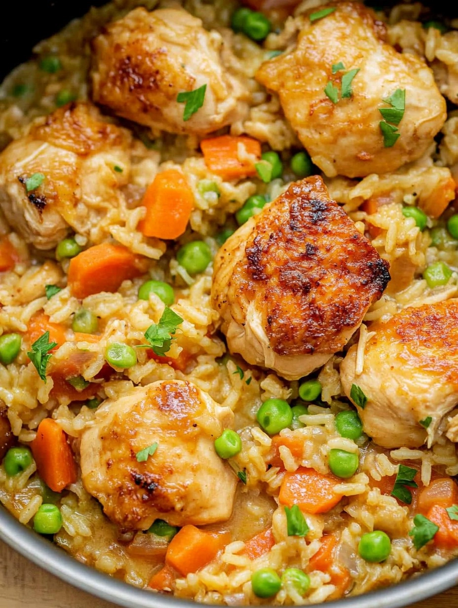 One Pot Chicken and Rice | Creamy Comfort Meal