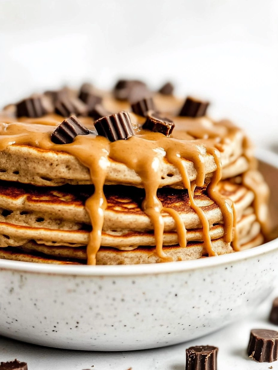 Peanut Butter Cup Protein Pancake Bowl