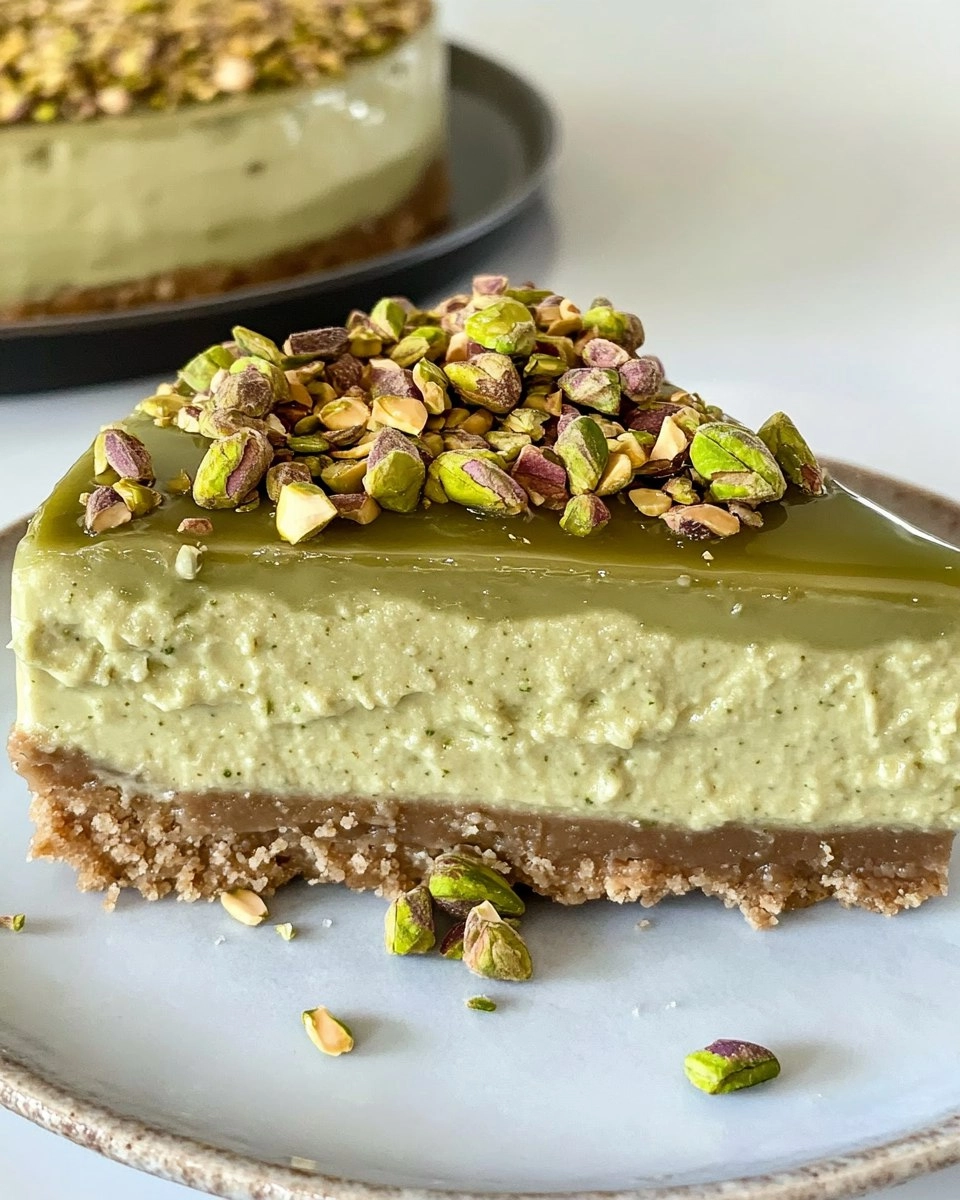 Pistachio Cheesecake | Easy No-Bake Green Dessert