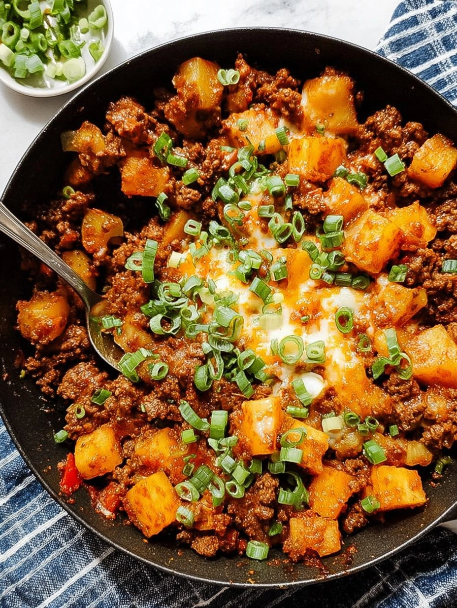 Quick Ground Beef and Potatoes