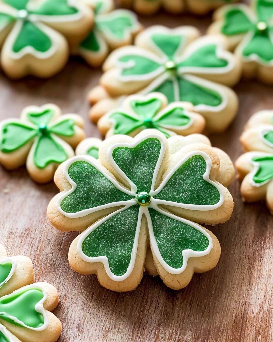 Shamrock Sugar Cookies | Decorated St Patrick's Day Cookies