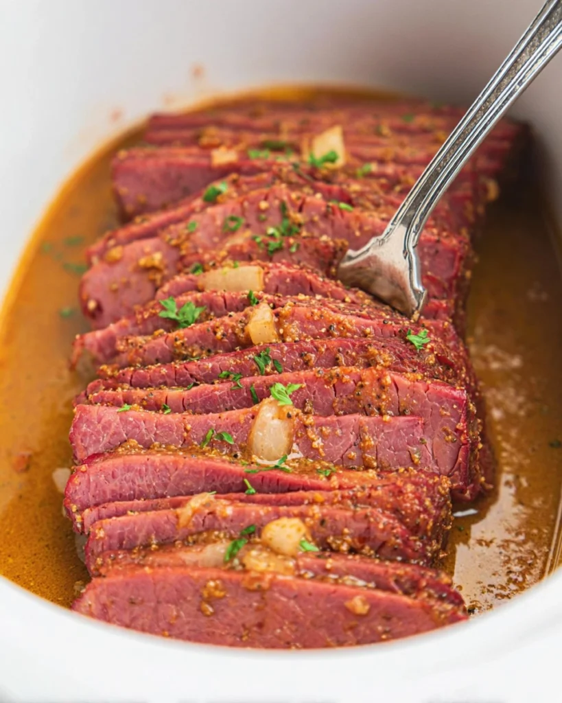 Slow-Cooker-Maple-Mustard-Corned-Beef-Recipe