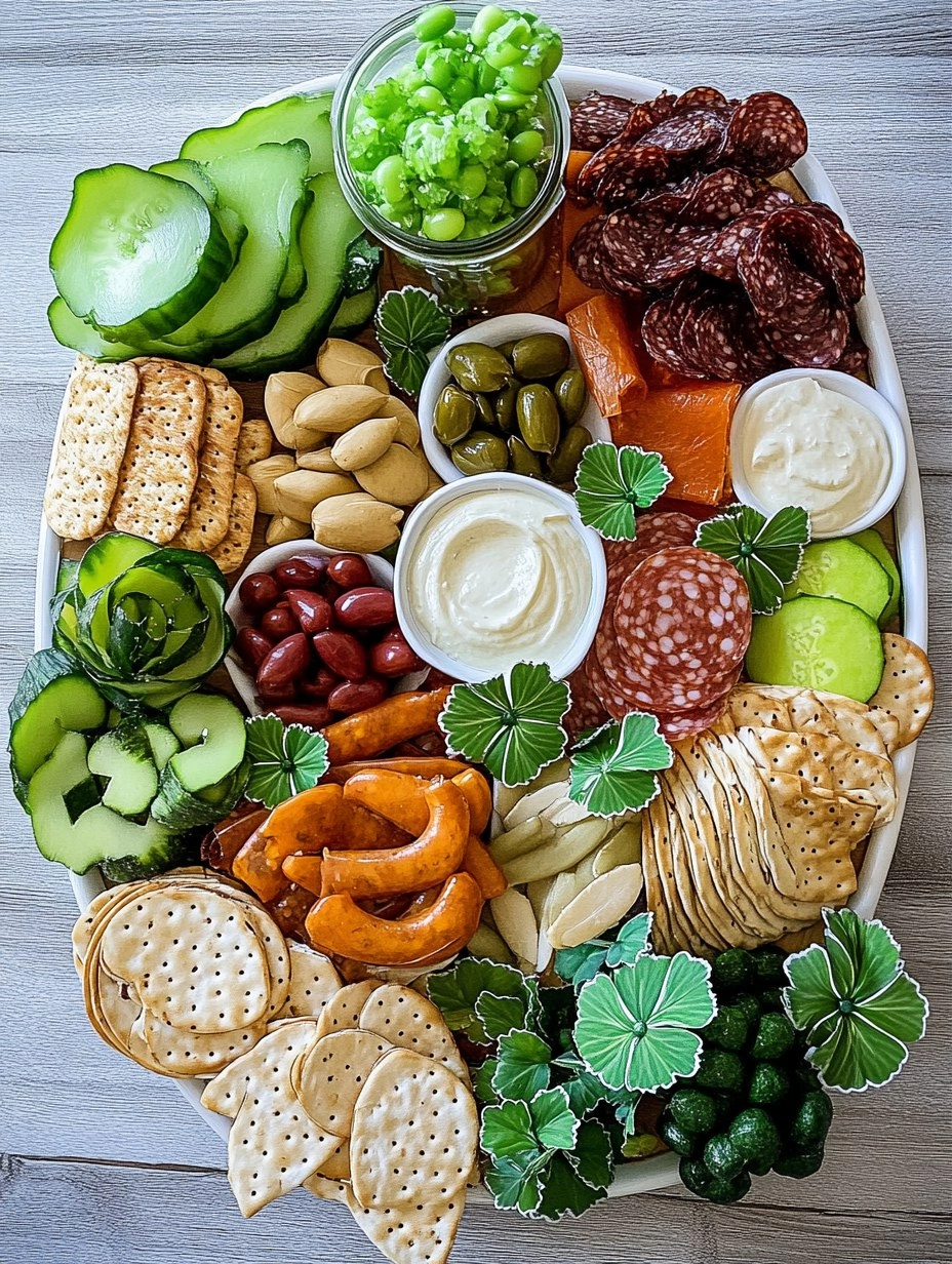 St Patrick's Day Charcuterie Board | Easy Snack Platter