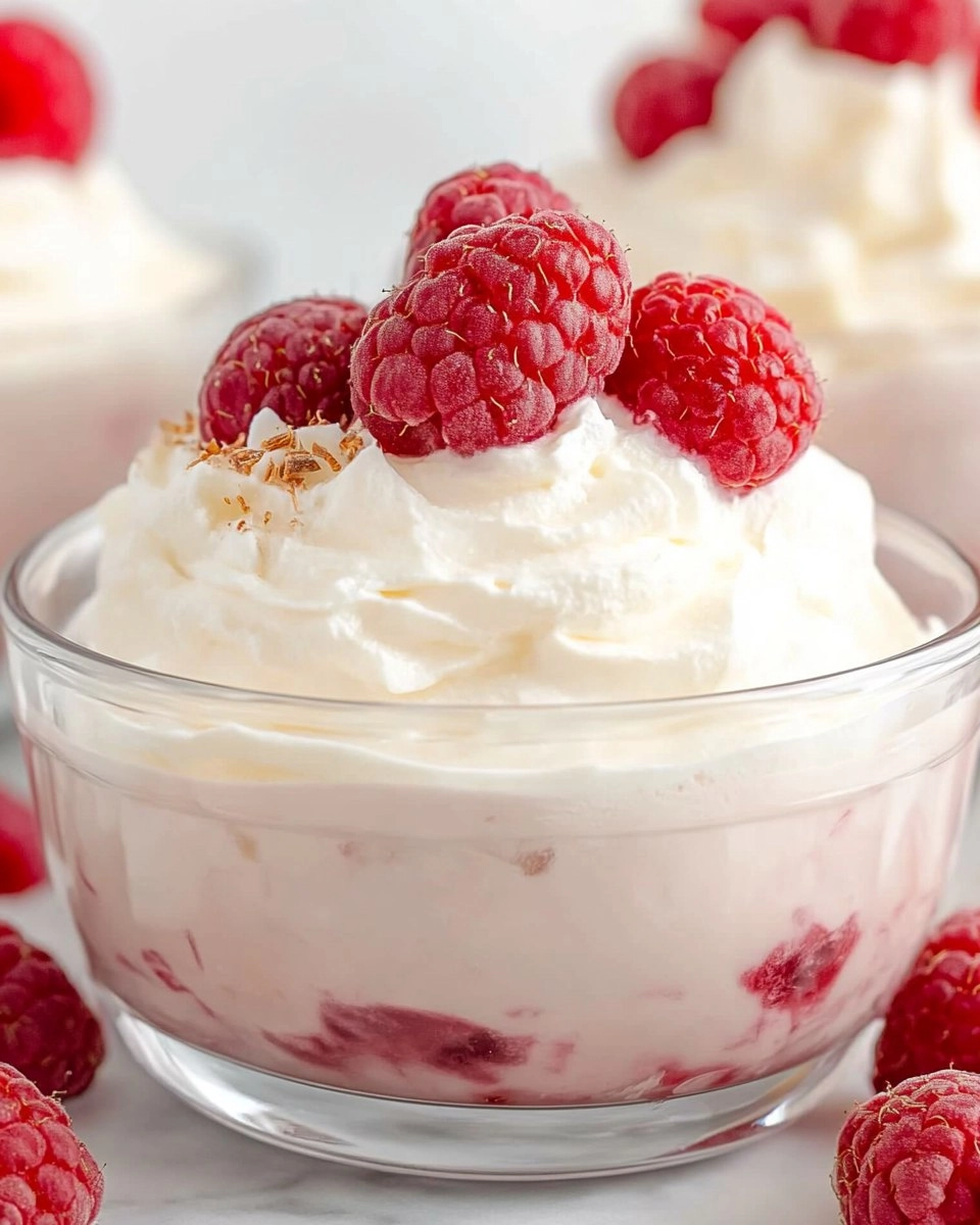 White Chocolate Raspberry Mousse